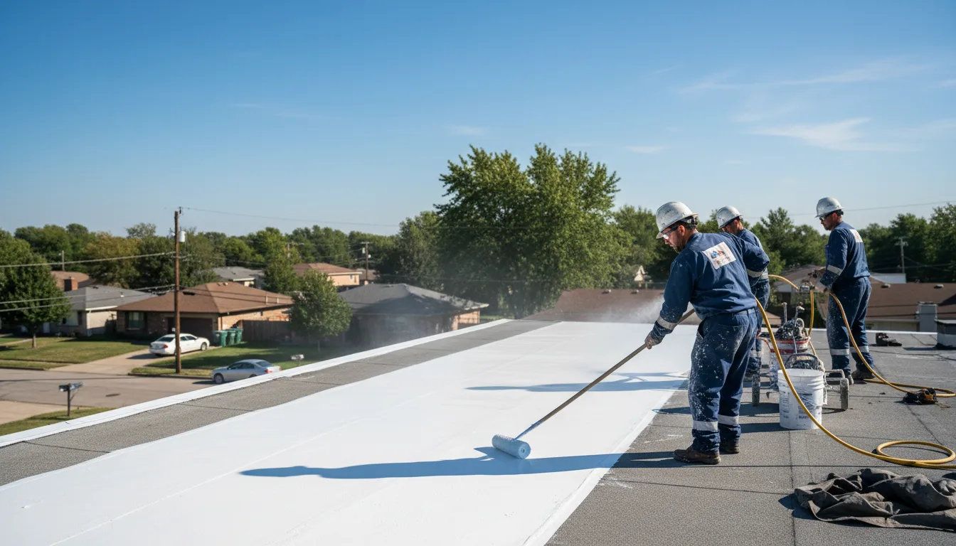 Commercial roof coating in Yeagertown, PA near me